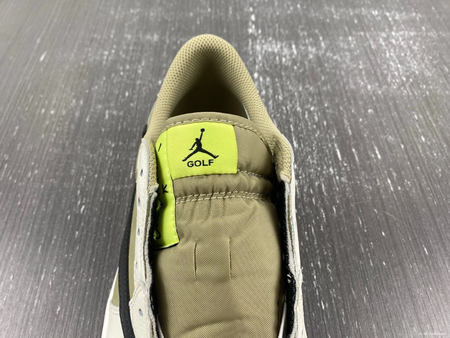 Jordan Low Neutral Retro 1 Scott Golf FZ3124-200 Travis Olive 0321